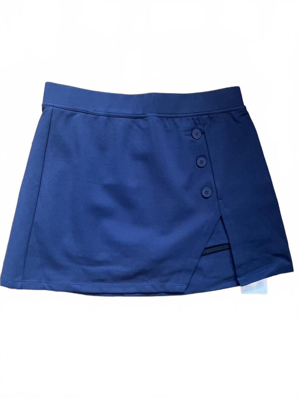 Halara Navy Quick Dry Golf Skort L NWT Wrap Tee Pocket Sporty Tennis Athletic
